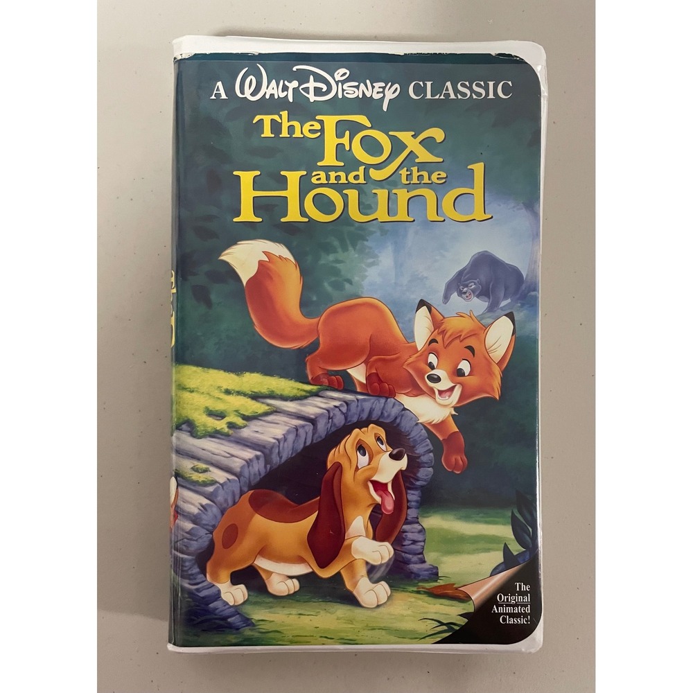 Walt Disney The Fox and The Hound VHS Black Diamond Classic 1994 Clamshell